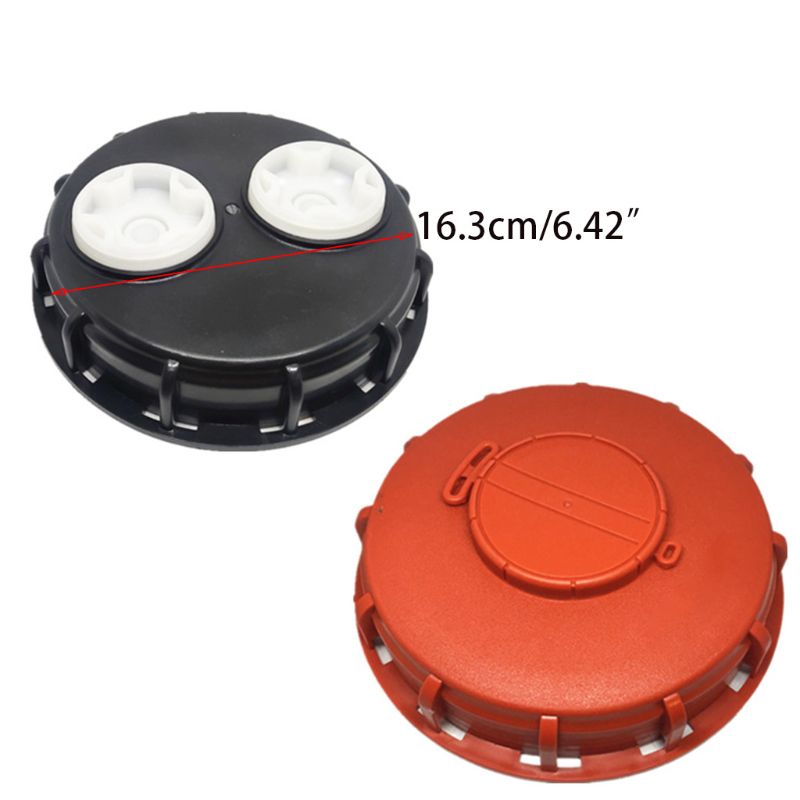 Plastic IBC Tank Cap Cover Lid Bung Adapter with Vent Plug Ball Valve Leakproof