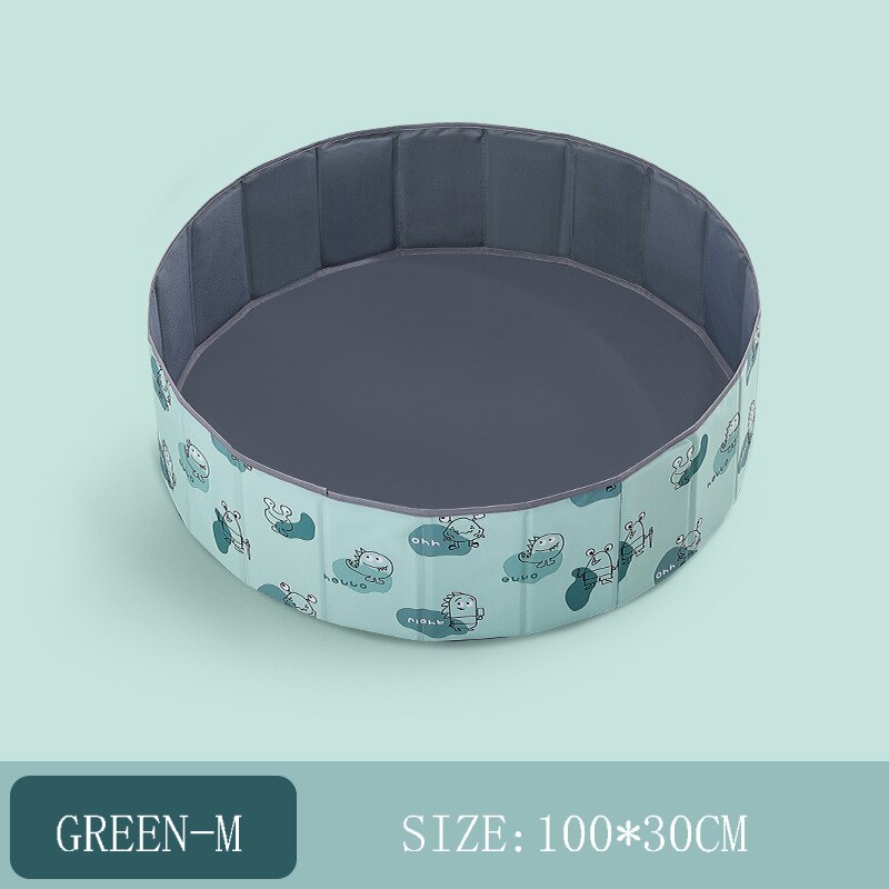 Palla da biliardo giocattolo per bambini pieghevole piscina a secco palla per bambini Pit Ocean box per palline per bambini piscina per bambini palla parco giochi giocattolo regalo di compleanno: GREEN M