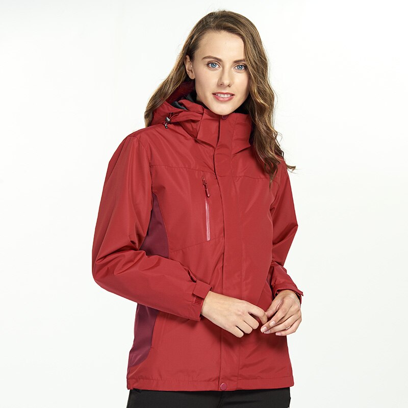 Lente Herfst Mannen Vrouwen Jas Jas Outdoor Vissen Rijden Ski Wandelen Jassen Parka Mannen Vrouwen Winter Windjack Capuchon: Red / XXXL