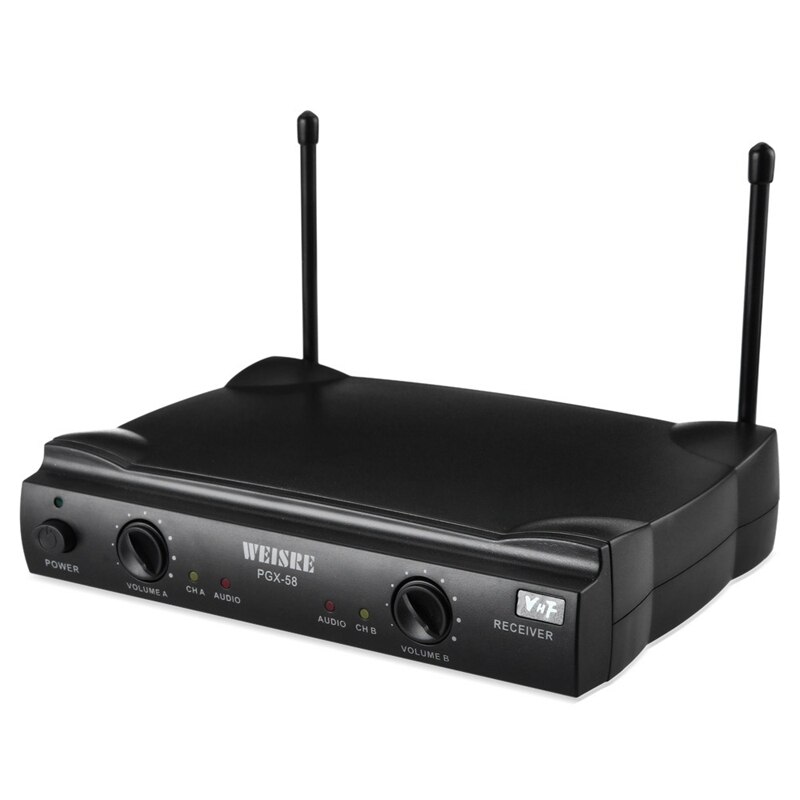 WEISRE PGX-58 VHF Profeesional Wireless Microphone One Drag Two Classic Handheld Microphone Home KTV Audio