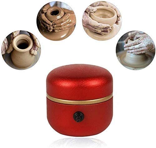 Tornio Da Vasaio Elettrico Portatile Mini - 2000 Giri/min Con 2 Piatti Da 6 E 10 Cm, Ideale Per Ceramica Fai Da Te - Foto 9
