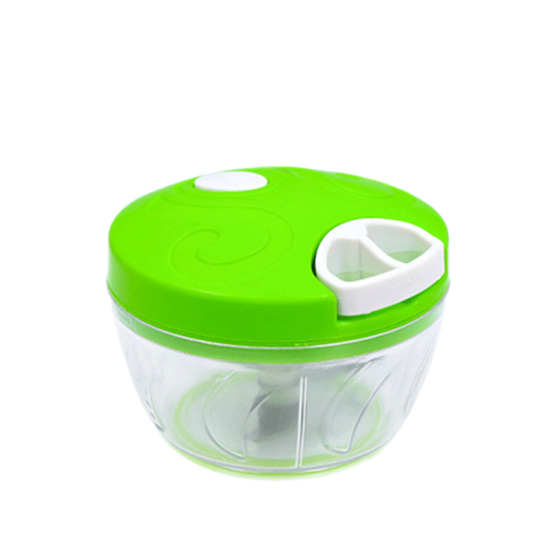 900ML Large Capacity blender Manual Food Processor Safe Chopper Blender Slicer Kitchen Essential blender mixer kitchen product: 520ml  Green