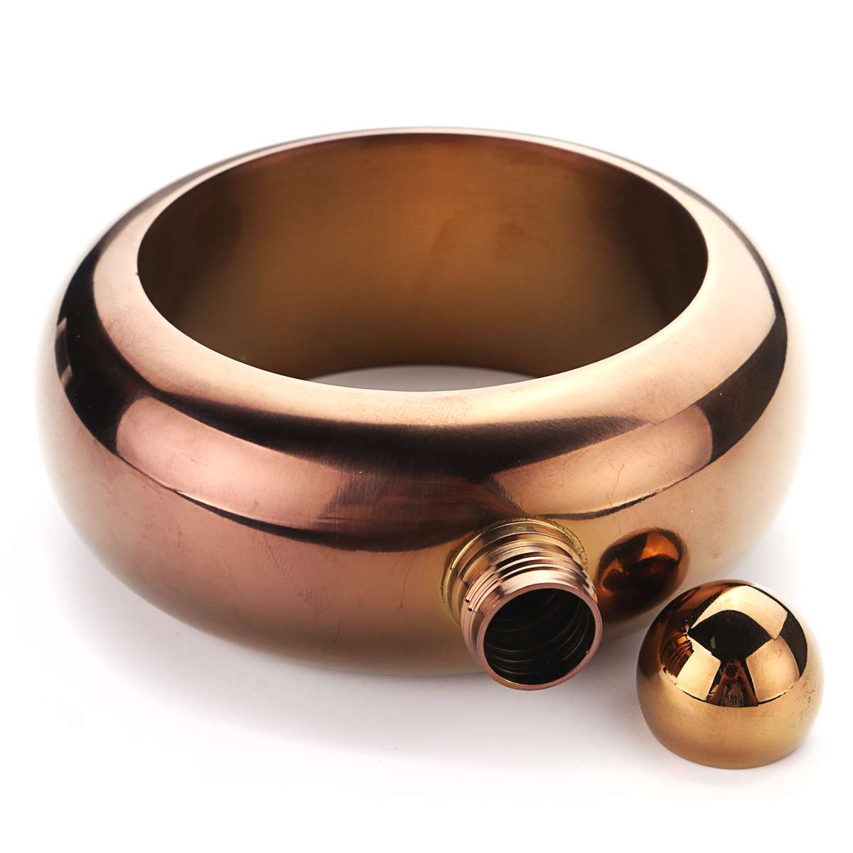 Bracelet en acier inoxydable Bracelet hanche flasque alcool whisky liqueur porte-Pot Drinkware bijoux: Deep purple