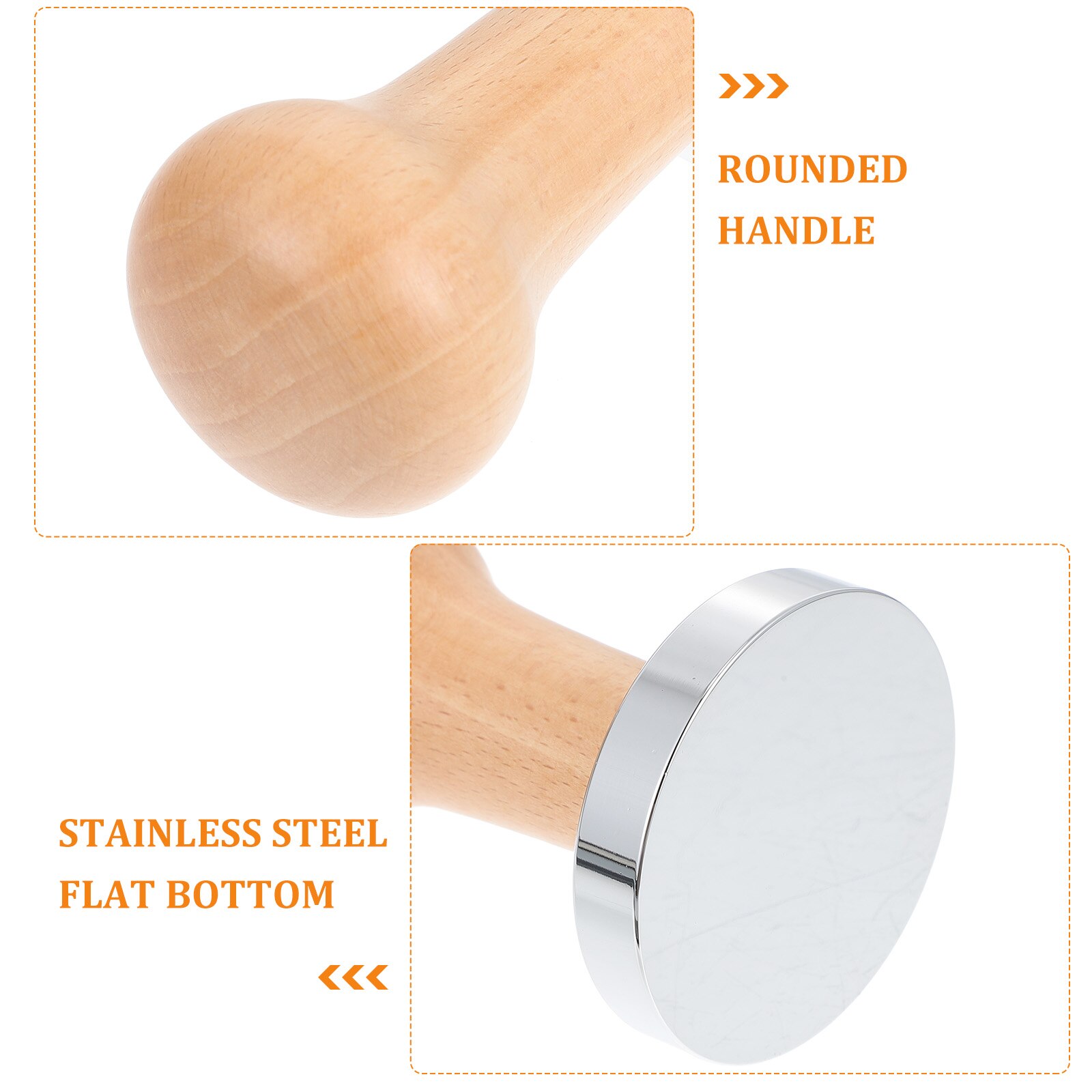 1pc Stainless Steel Coffee Tampers Coffee Bean Pressing Tool Coffee Presser