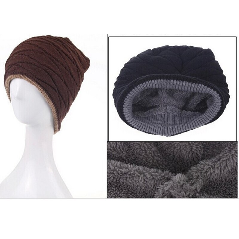 Unisex beanie vinter outdooor running cap menn kvinner strømpe hatt stripe strikket hiphop hatt mann kvinne varm ull cap vinter