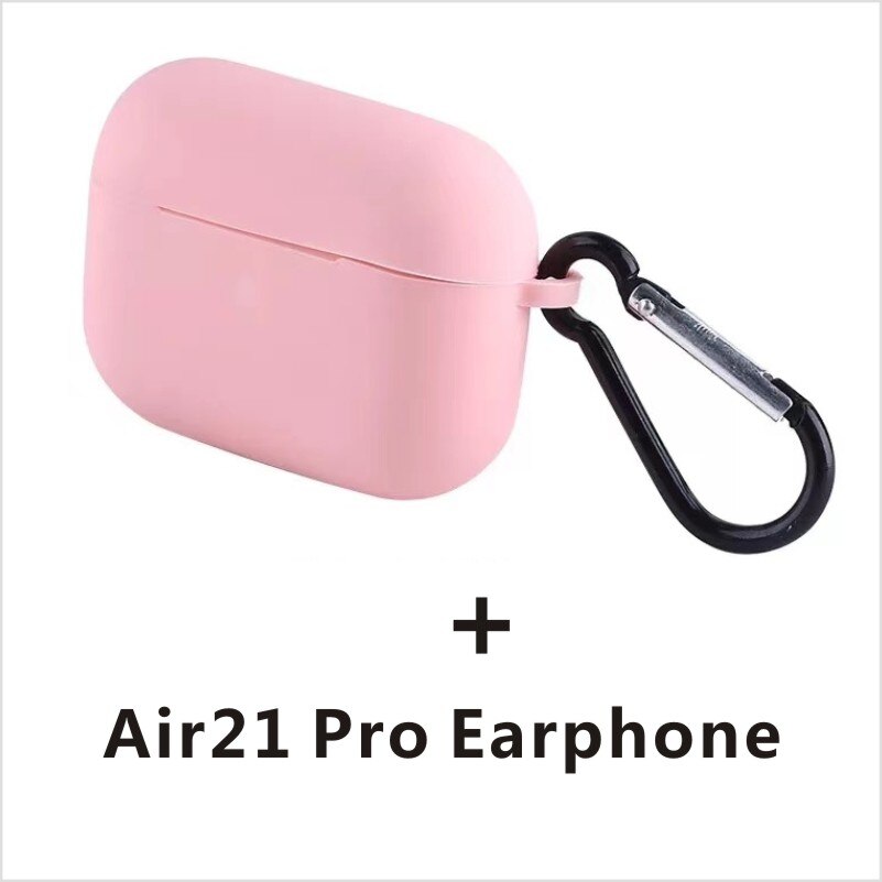 Air21 Pro ANC TWS 1562F vrai capteur de lumière réel voix réveil sans fil écouteur HD double micro Bluetooth 5.2 PK Air13 air20 pro: pink case