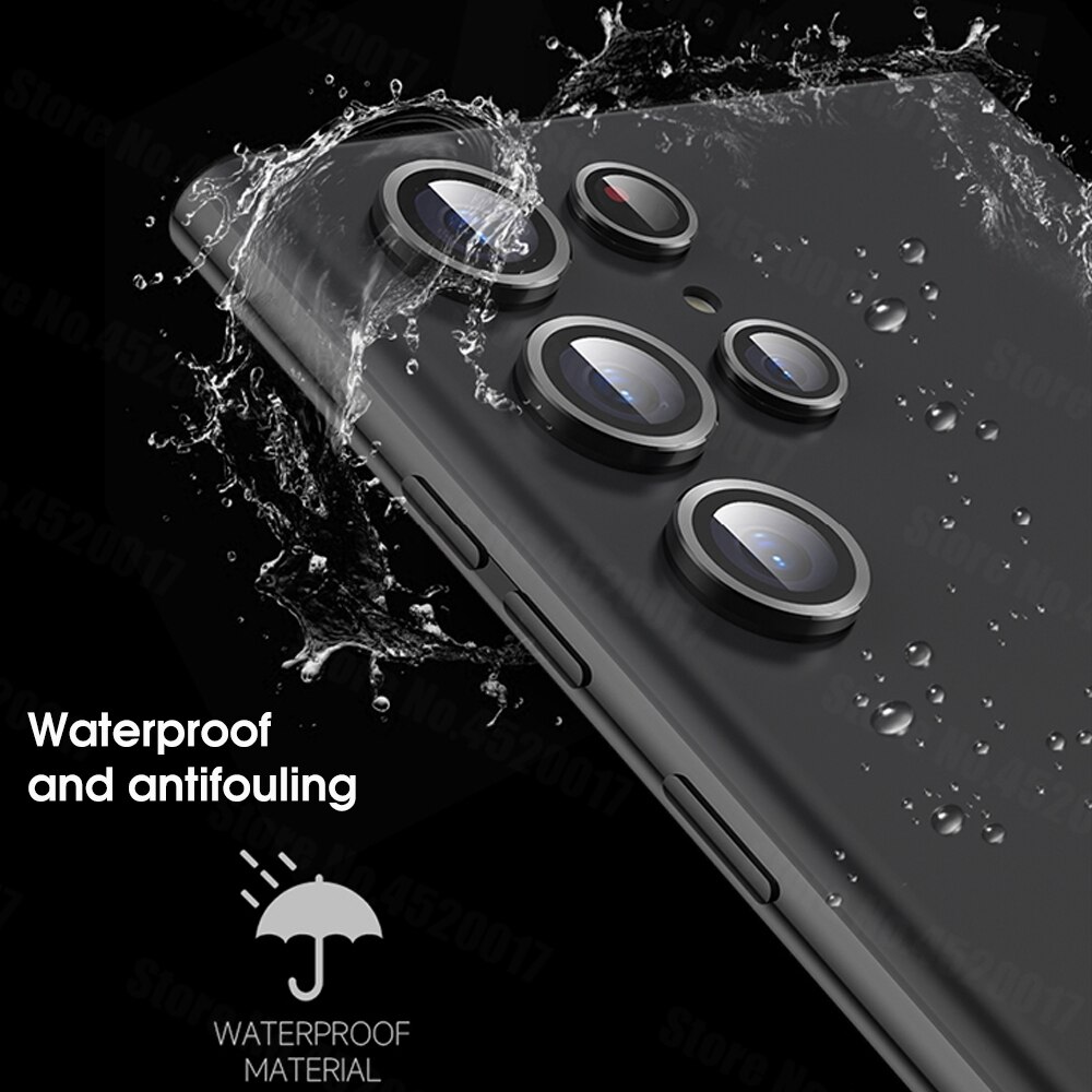S22 ultra capa completa câmera lente protetor para samsung galaxy s22 ultra liga de alumínio metal vidro temperado para samsung s22ultra
