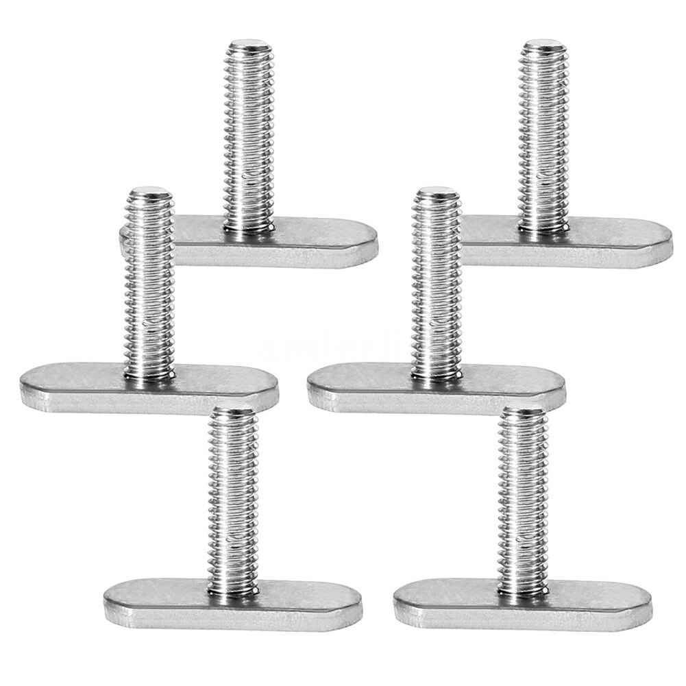 6 uds. Partes de la lancha de canoa de acero inoxidable pernos para exteriores tornillos de Kayak Mini herrajes accesorios de esquí acuático pesca
