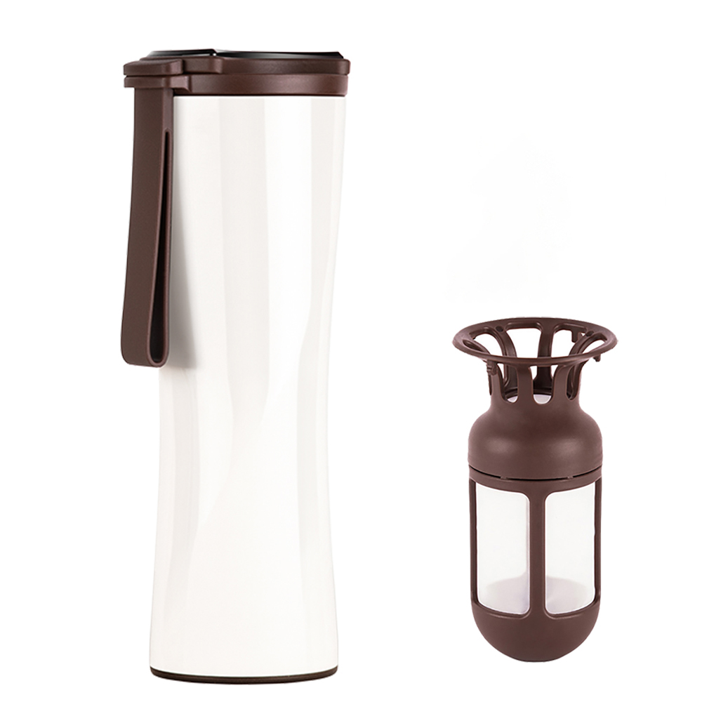 Xiaomi Travel Mug Moka Smart Coffee Tumbler 430 Ml Portable Vacuum Bottle Oled Touch Screen Thermos Stainless Steel Coffee Cup: White