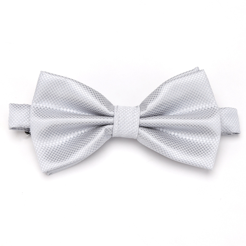 Pajarita de boda de mariposa de Color sólido para hombres, corbata para niños y niñas, accesorios de lazo de caramelo, cuadros Multicolor, pajarita de cuello ajustable: Gris claro