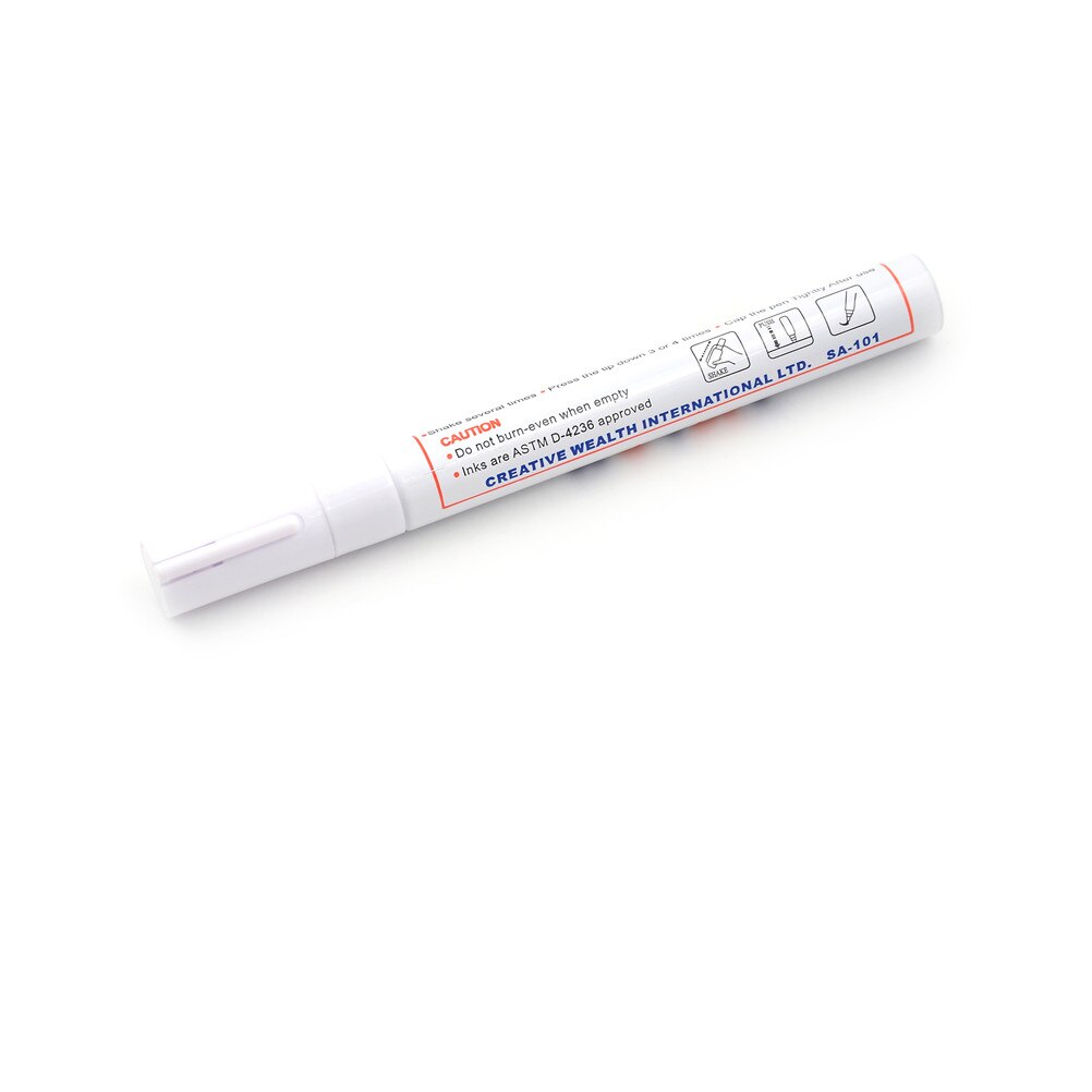 10 farben SP110 Wasserdichte Kennzeichnung Stift Reifen Metall Oberfläche Reparatur Farbe Stifte Farbe Malen Marker Stift: Weiß