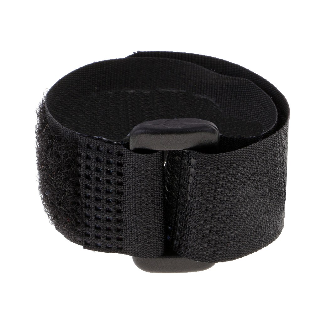 10 Pieces Nylon Hook and Loop Straps Fastening Cable Ties with Buckle Black