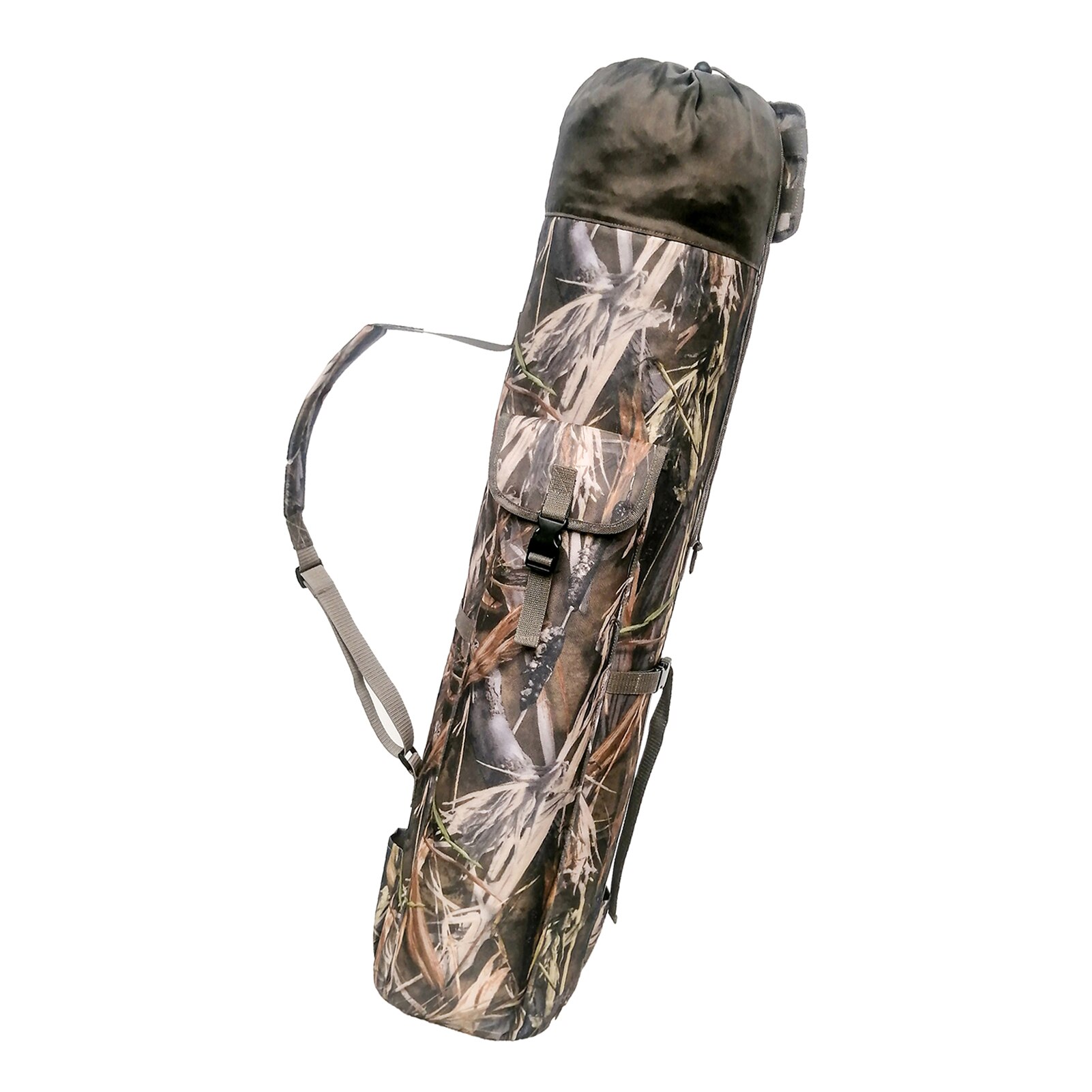 Fishing Bag On Shoulder Fishing Pole Holder Fishing Bag Fishing Rod Bag Large Capacity Fishing Gear Organizer Case for rods: camouflage