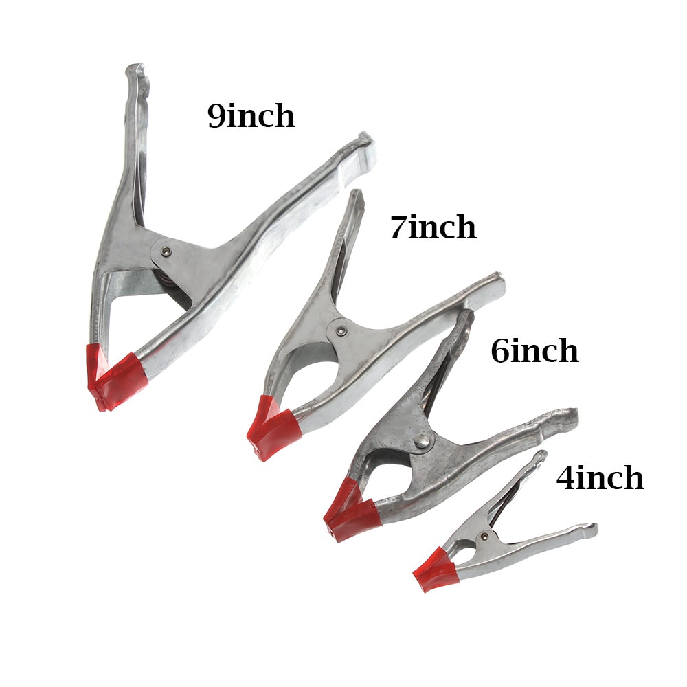 1pc 4" 6"7" 9" Inch Powerful Woodworking Metal Spring Clamp A-Shaped Metal Spring Clip For Carpentry Crafts Repair Hand Tool