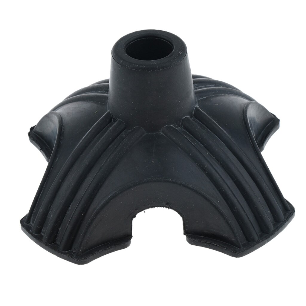 Punta de repuesto de goma Quad antideslizante para muletas de bastón de 3/4''
