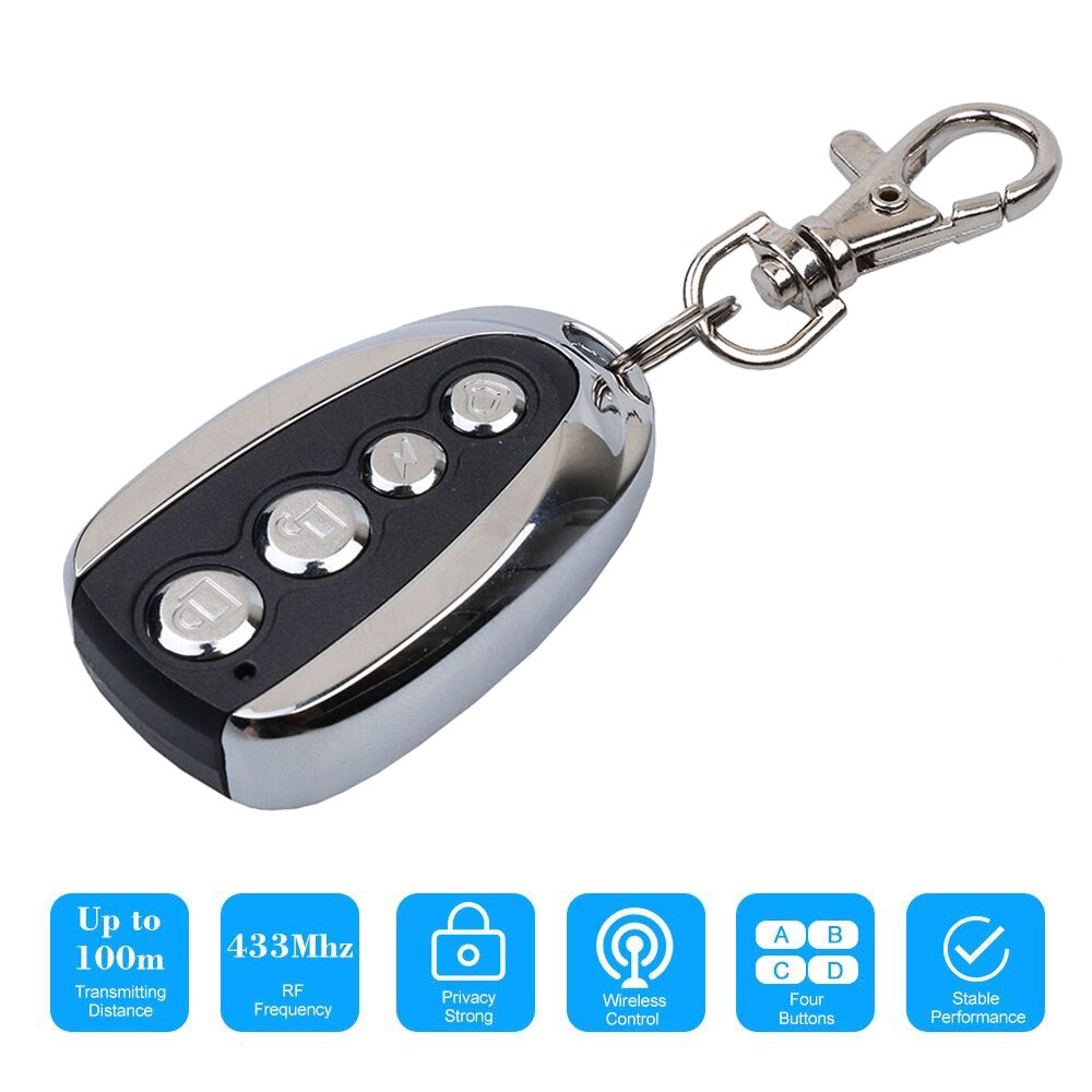433MHZ Remote Control Garage Gate Door Opener Remote Control Duplicator Clone Cloning Code Car Key 433.92mhz