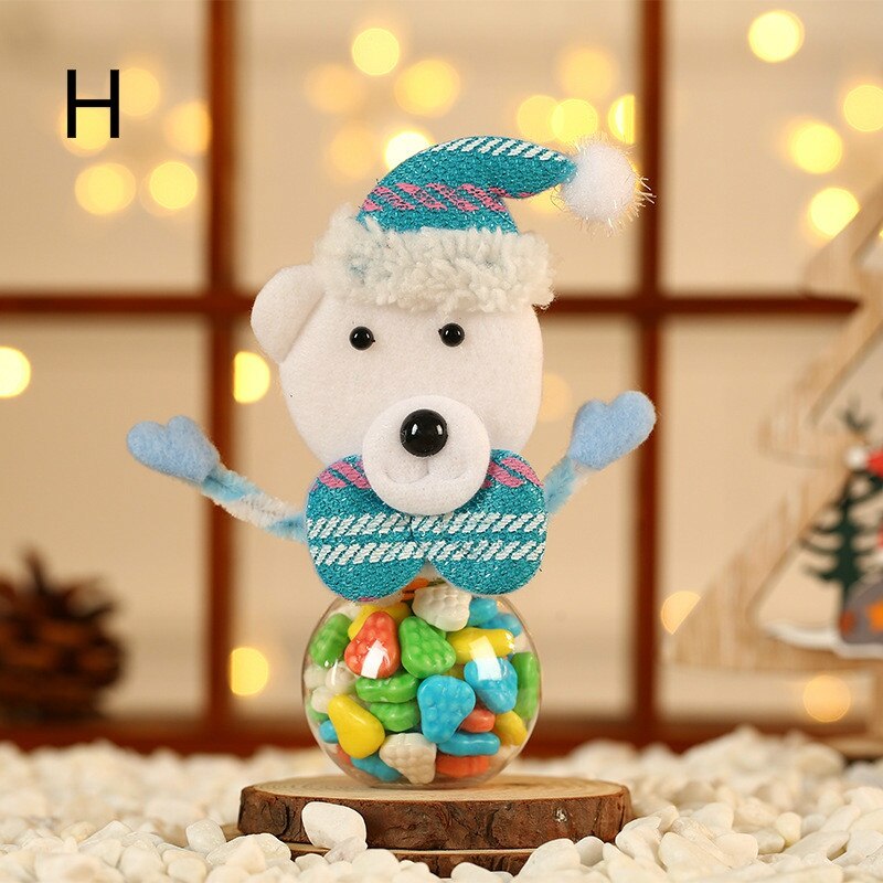 Christmas Candy Jar Christmas Mini Old Man Candy Jar Christmas Cartoon Candy Jar Does not include candy: H