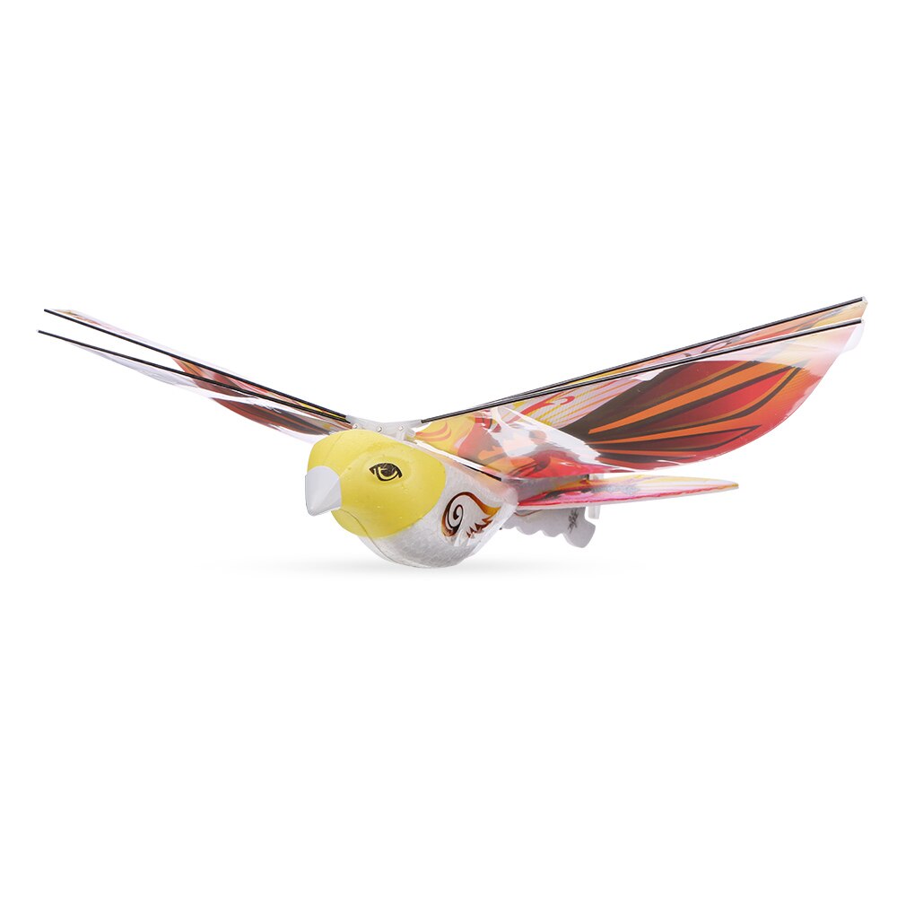 TECHBOY 9808 RC Bird with 2.4GHz Remote Controller Authentic E-Bird Butterfly Flying Bird RC Toys: Yellow
