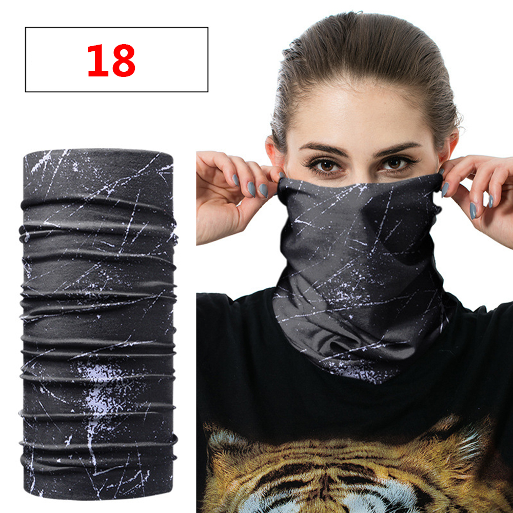 Unisex Tulband Magische Sjaal Outdoor Sport Fiets Riding Hoofdband Hoofddeksels Bike Cycling Bivakmuts Hals Cover Bandana Gezichtsmasker: 18