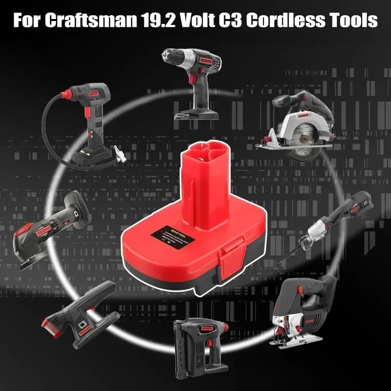 Voor Craftsman 20V Lithium-Ion Batterijen voor Craftsman Oude 19.2V Batterijen Opladen Gereedschap MAN18GL Batterij Adapter converter