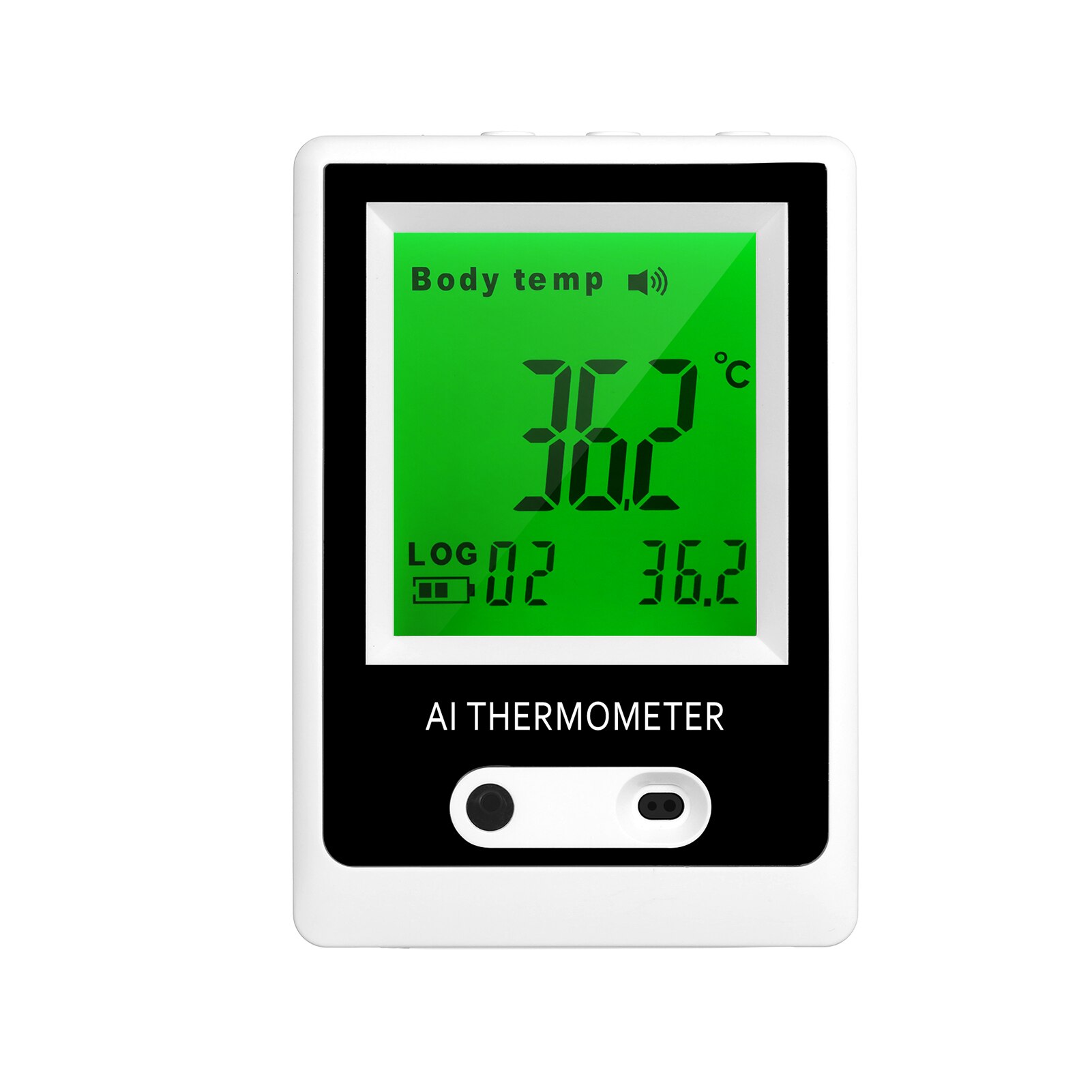 Non-Contact Infrared Thermometer Intelligent Thermometer Wall Mounted Thermodetector AI Alarm Thermometer ℃/℉ Switchable