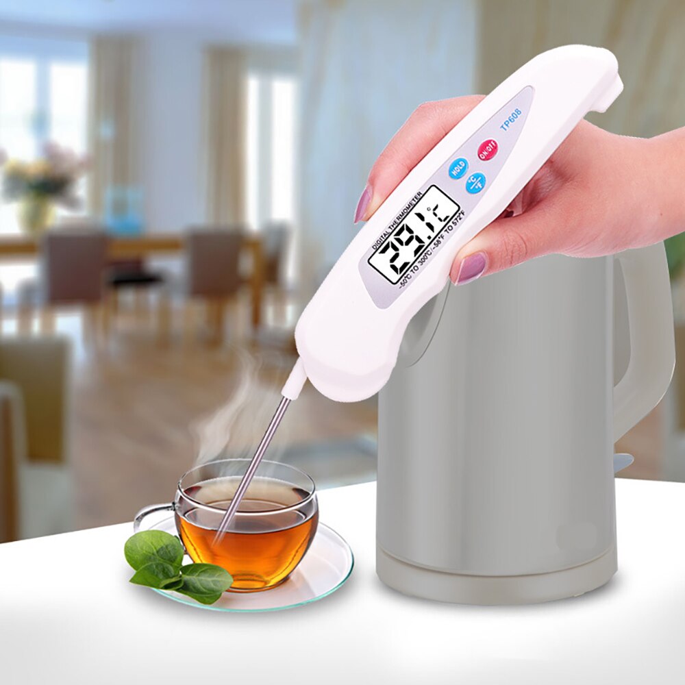 Digitale Sonde Thermometer Faltbare Lebensmittel BBQ Fleisch Ofen Klapp Küche Thermometer Kochen Wasser Öl Werkzeuge