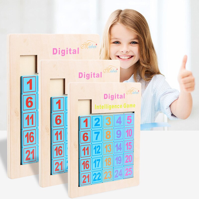 KEDSKID Sudoku Puzzle Toy - Wooden Digital Learning Game for Kids & Adults