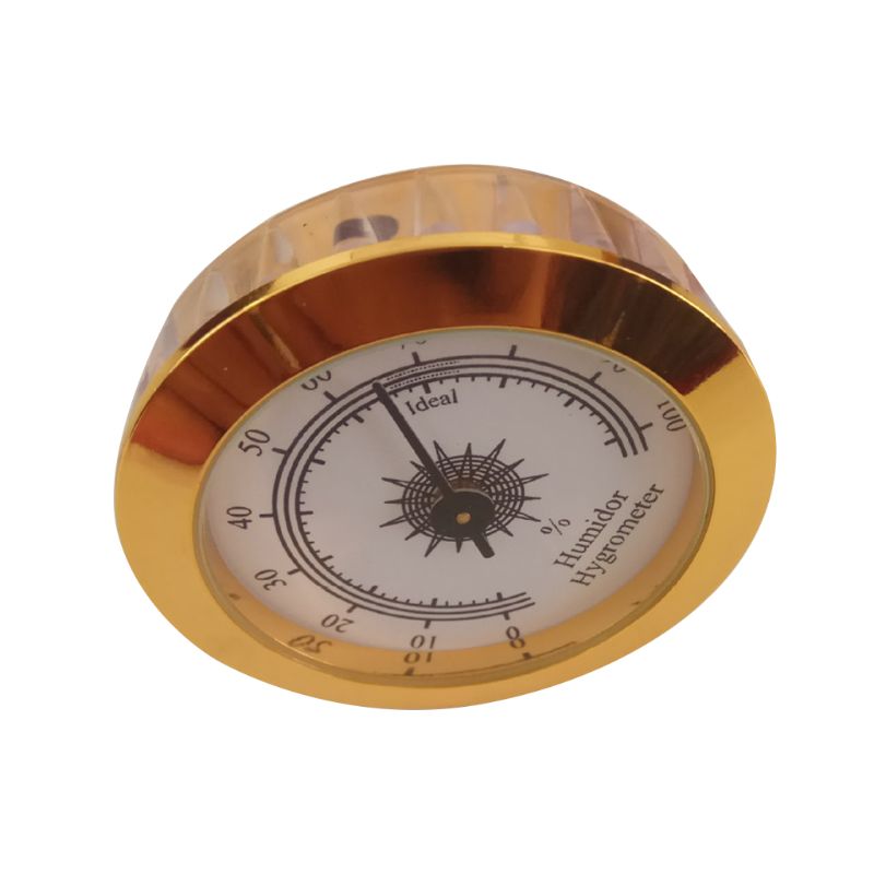 Round Analog Hygrometer for Cigar Humidor Guitar Cabinets 50mm Diameter