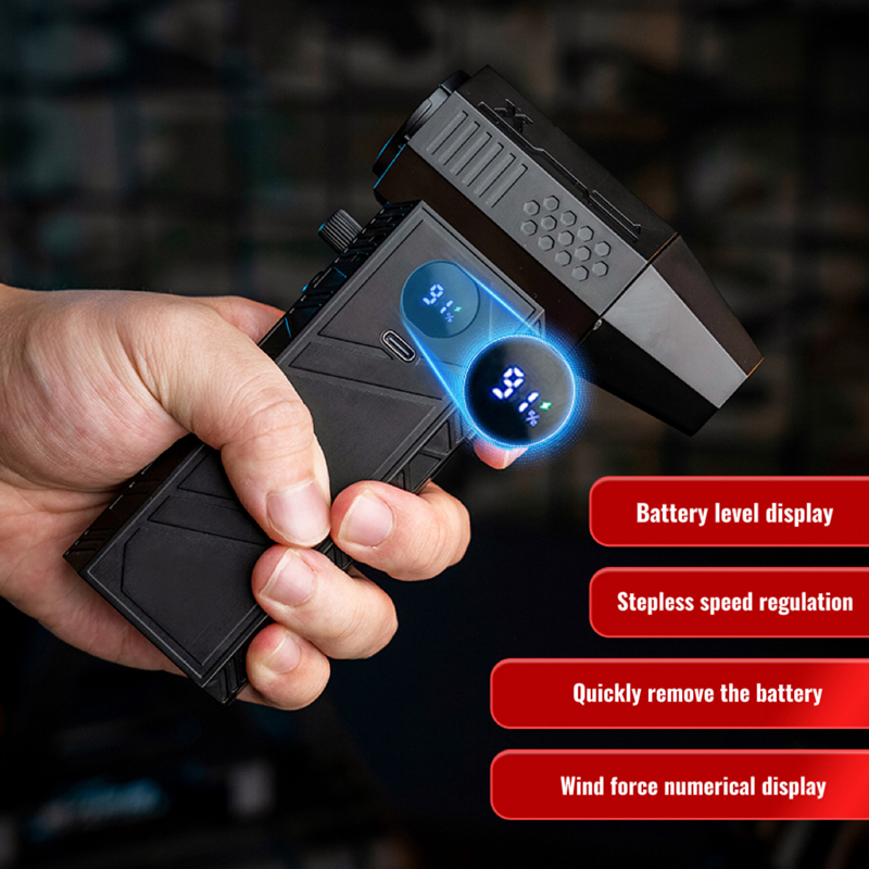 Turbo Jet Fan 1000000RPM Powerful Air Blower Vacuum Dust Cleaner Brushless Motor Rechargeable Handheld Blower PC Tool