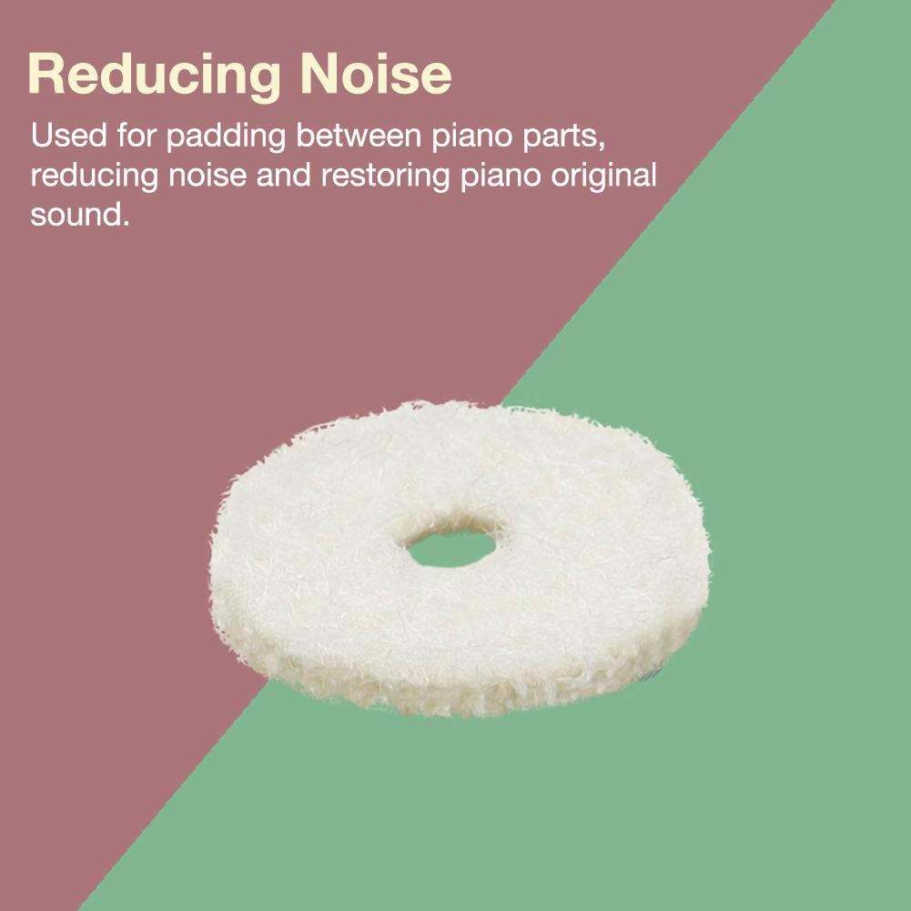 90pcs Piano Accessories Tuning Tools Wool Felt Ring Pad Woollen Washers for Piano Accessories