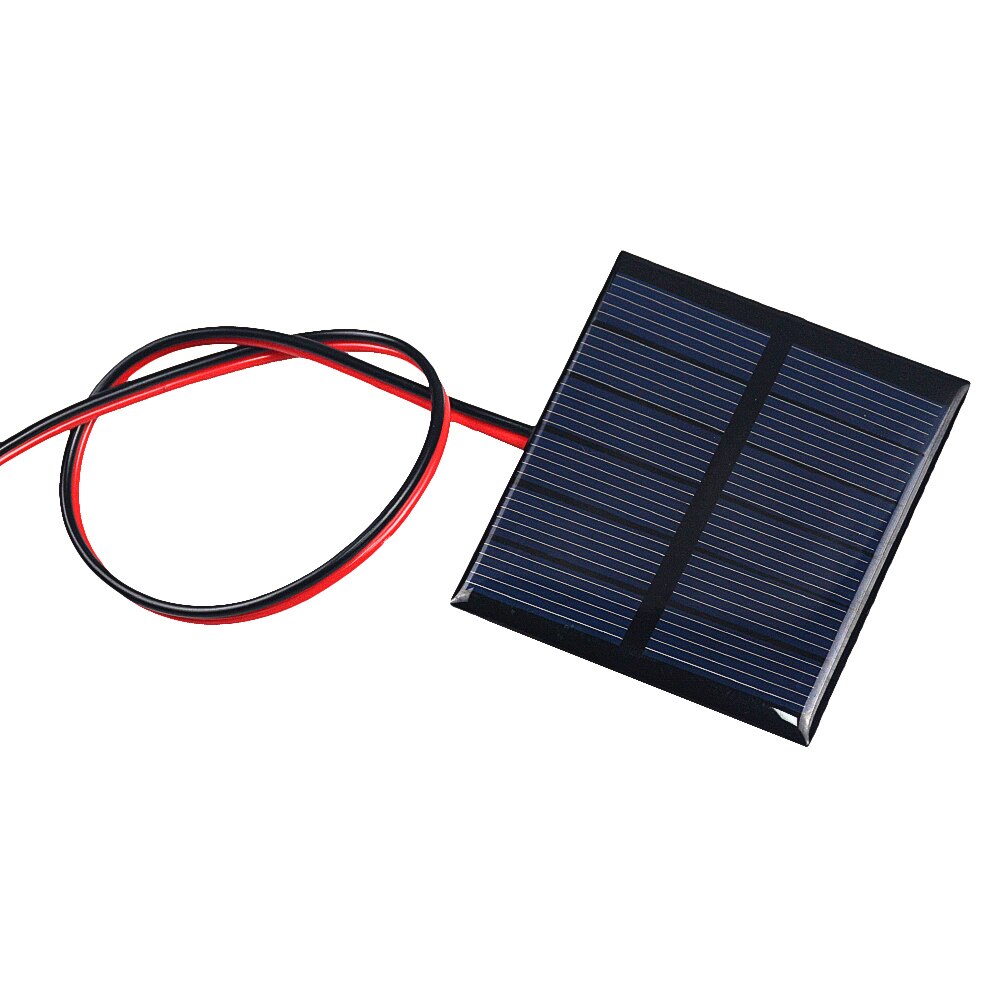 1PCS 3V 150mA 0.45W Solar Panel With 30CM Wire Mini Solar System DIY For Battery Cell Phone Charger