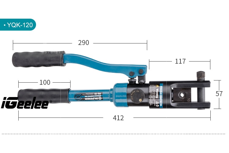 Zupper hydraulisk presstång yyq -120 sexkantspressverktyg elektrisk räckvidd 10-120 mm 2 för klackar ce bevisad med topp