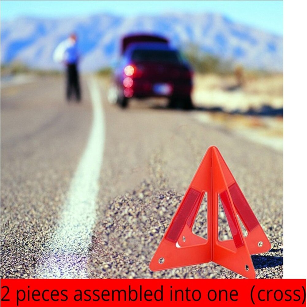 Car Emergency Breakdown Warning Triangle Red Reflective Safety Triangle Warning Sign Stop Sign Reflector