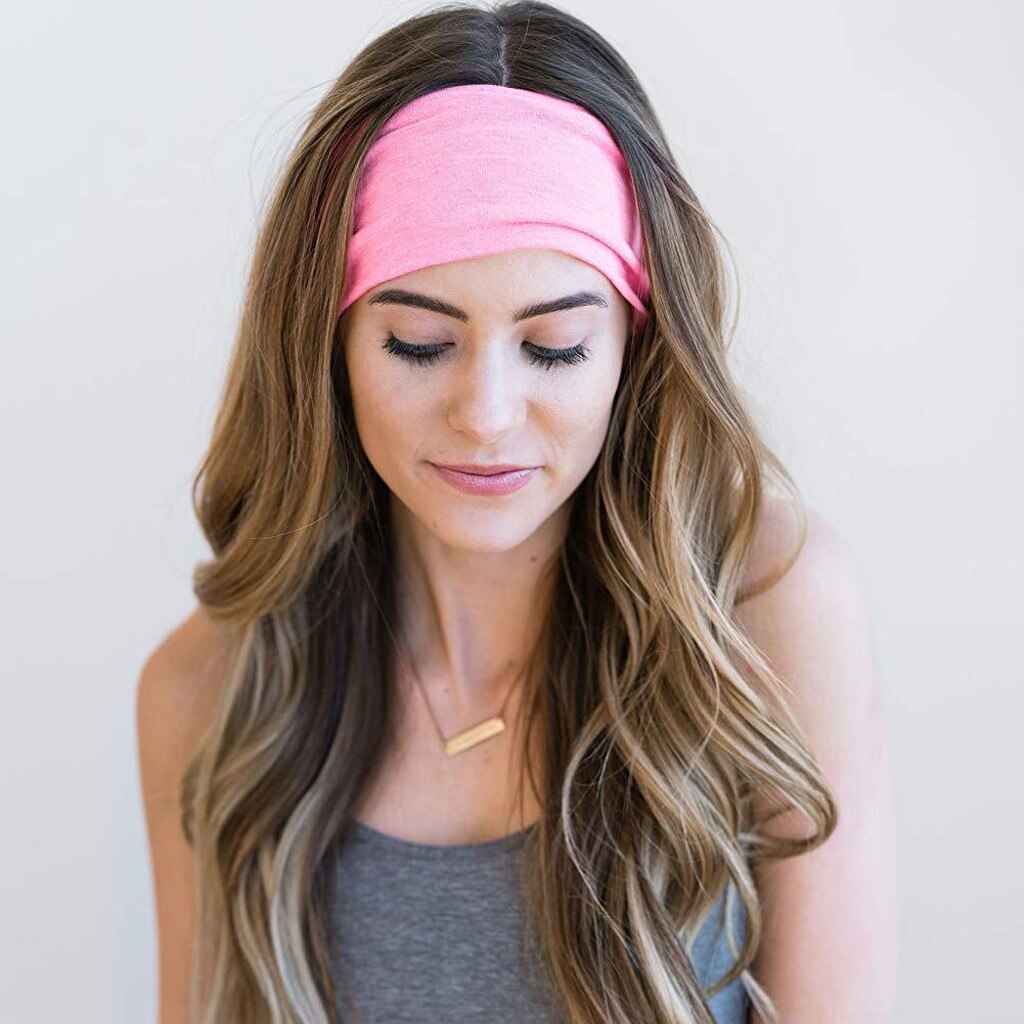 Unisex-stirnband, freizeit-, yoga-, tanz-, wildes kopftuch, schweißabsorbierendes sportstirnband, farbenfrohes unisex-sportstirnband