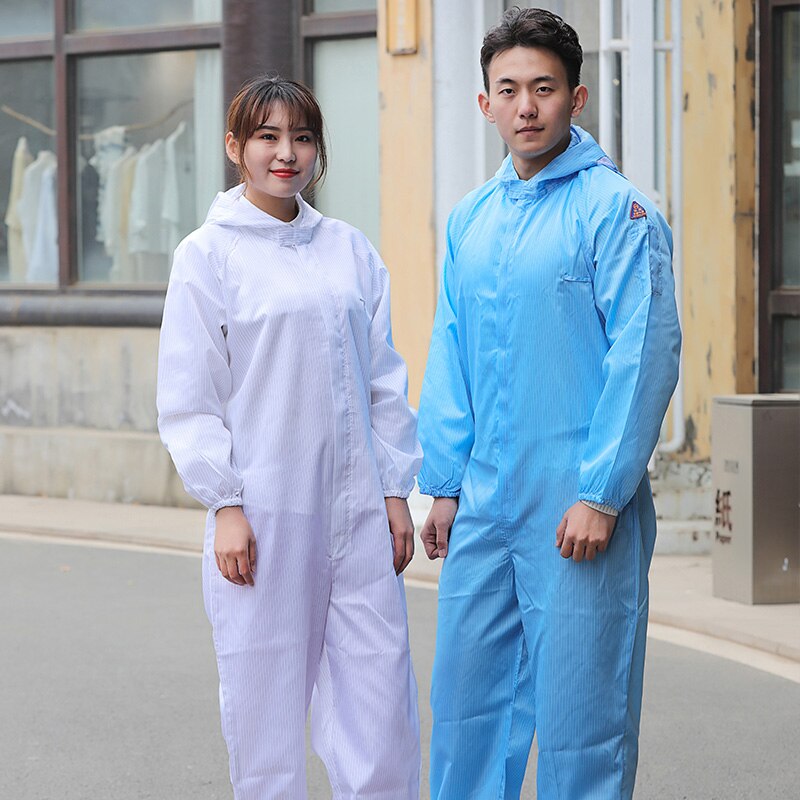 Tuta protettiva riutilizzabile uniforme generale tuta antipolvere con cappuccio antistatica abbigliamento di sicurezza tute da laboratorio tute da lavoro