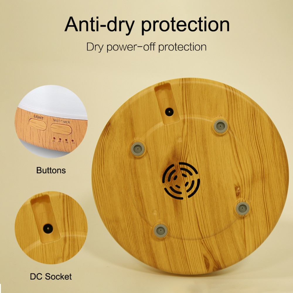 Diffuserlove 500 ml Luftbefeuchter Fernbedienung Ätherisches Öl Diffusor Kühlen Nebel-luftbefeuchter EU AU UK UNS Stecker Luftbefeuchter