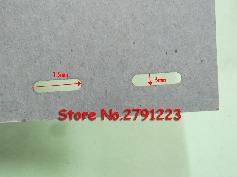 PVC Card Hand Slot Puncher Hole Punch PVC Tag Office 3*13mm flat hole