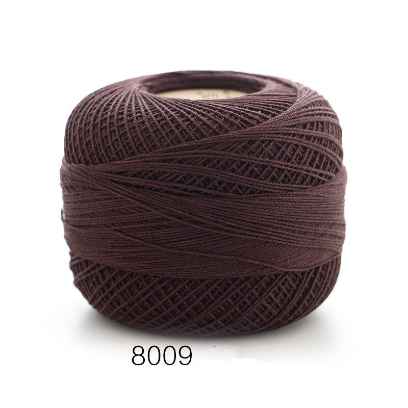 100%  bomuld 50g/ stk 0.8mm blonde hæklegarn  by 1.5mm hæklenåle, håndstrikket babysilke tyndt garn til strik: 8009