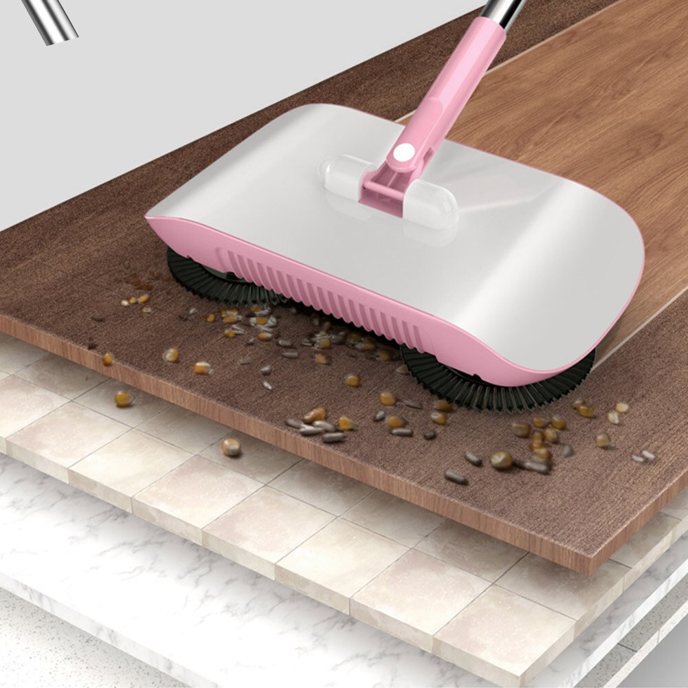 Automatic Hand Push Sweeper Magic Rotate Broom No Electric Household Cleaning Tool 66CY