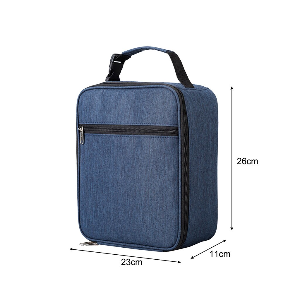 Koeltas Verpakking Organisator Outdoor Reizen Opbergtas Draagbare Thermische Geïsoleerde Koeler Lunchbox Tote School Picknick: Blauw
