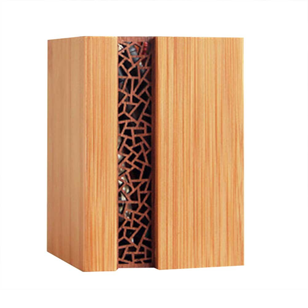 Porta lápiz de madera hueco tallado vaso para pluma organizador de escritorio maquillaje pincel titular EM88: Ice crack