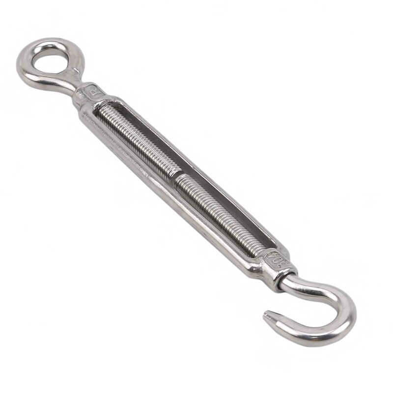 304 Stainless Steel Flower Basket Screw M4 M5 M6 M8 Rotate Chain Wire Rope Tensioner Bloom Bolt Tension Turnbuckle: M8