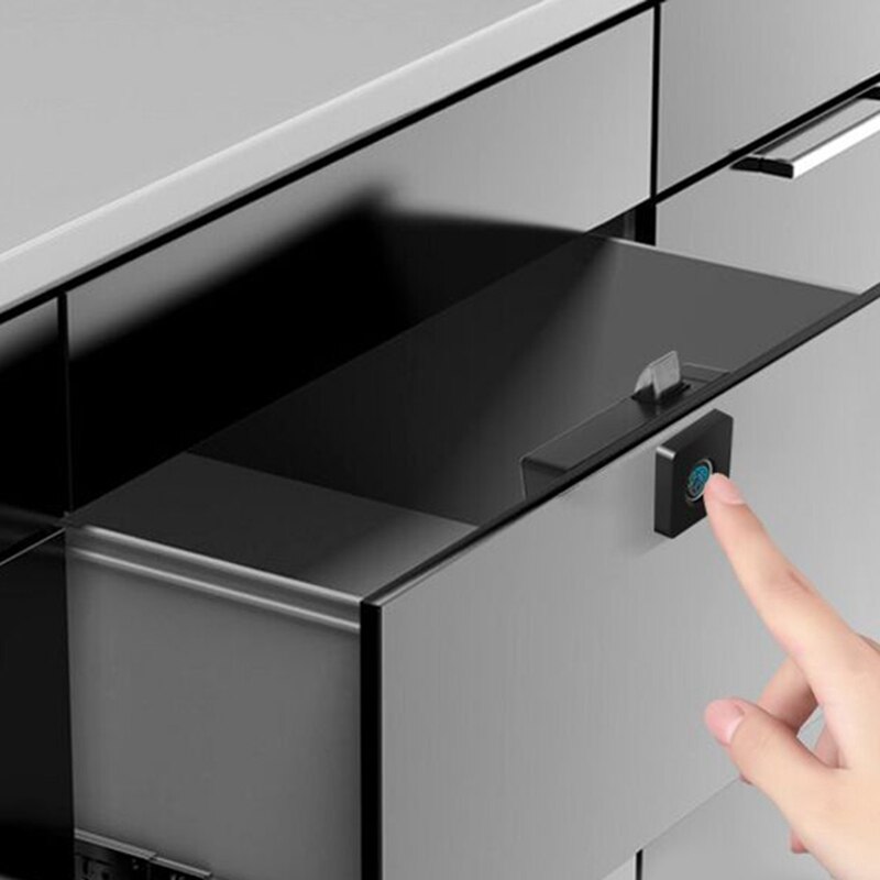 ligent Drawer Electronic Lock File Cabinet Lock Storage Cabinet Fingerprint Lock Cabinet Door Fingerprint Lock