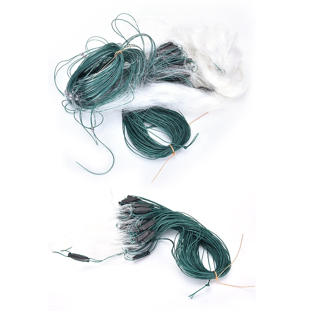 25m 3 Layers Fishing Net Monofilament Fishing Fish Gill Net with Float Mesh For Fishing