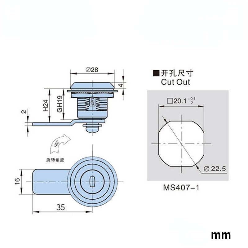 Furniture Waterproof Cabinet Cam Lock for Box Cabinet Locker Yacht Car Bathroom Window Cam Lock Home Hardware Accessories