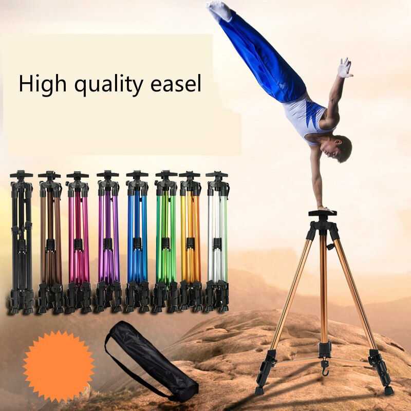 Aluminum Easel Portable Art Painting Shelf Collapsible Telescopic Iron Hand-painted Sketch Oil Painting Multi-function Tripod