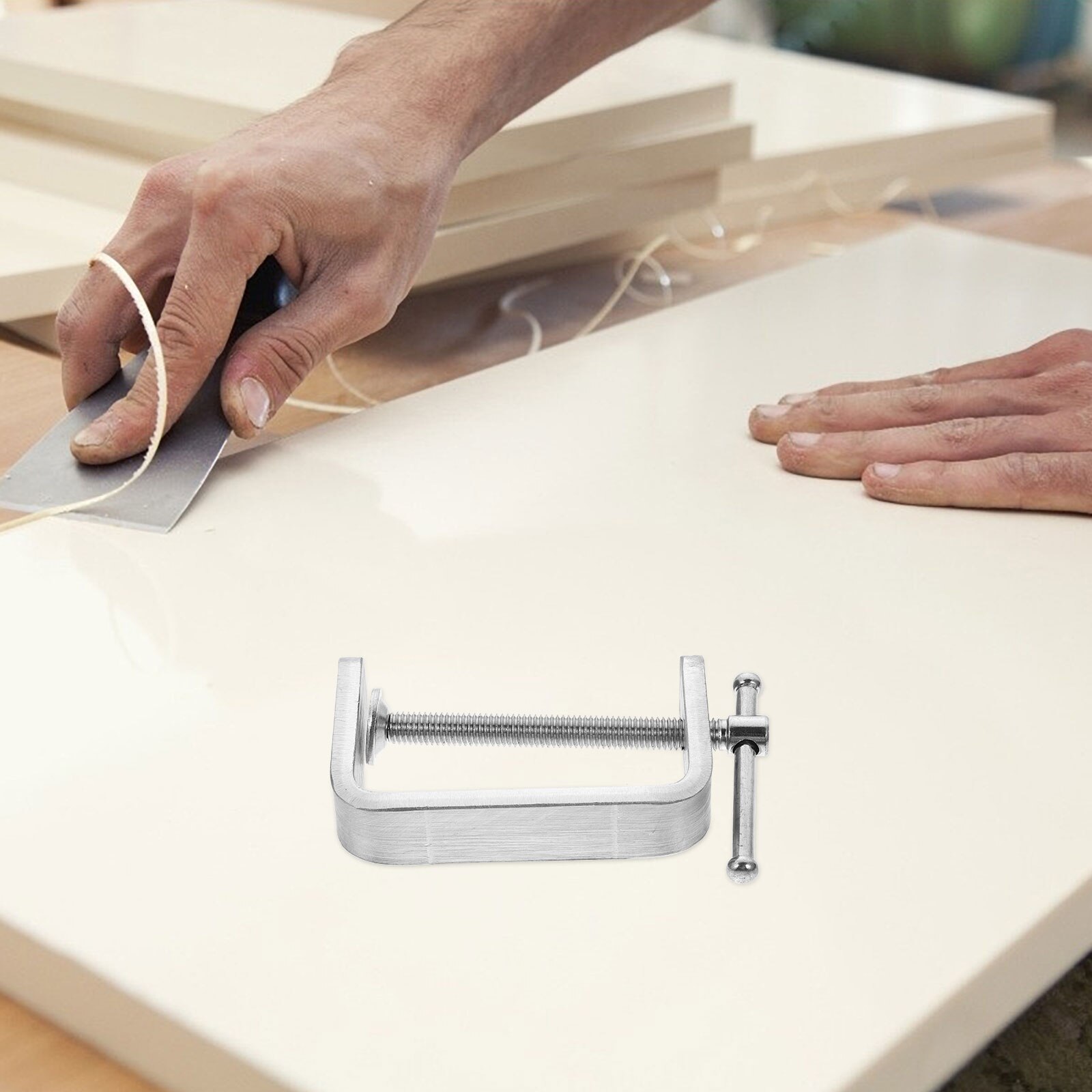 1Pc Stainless Steel G Clamp Durable Tiger Clamp Useful Wood Working Tool