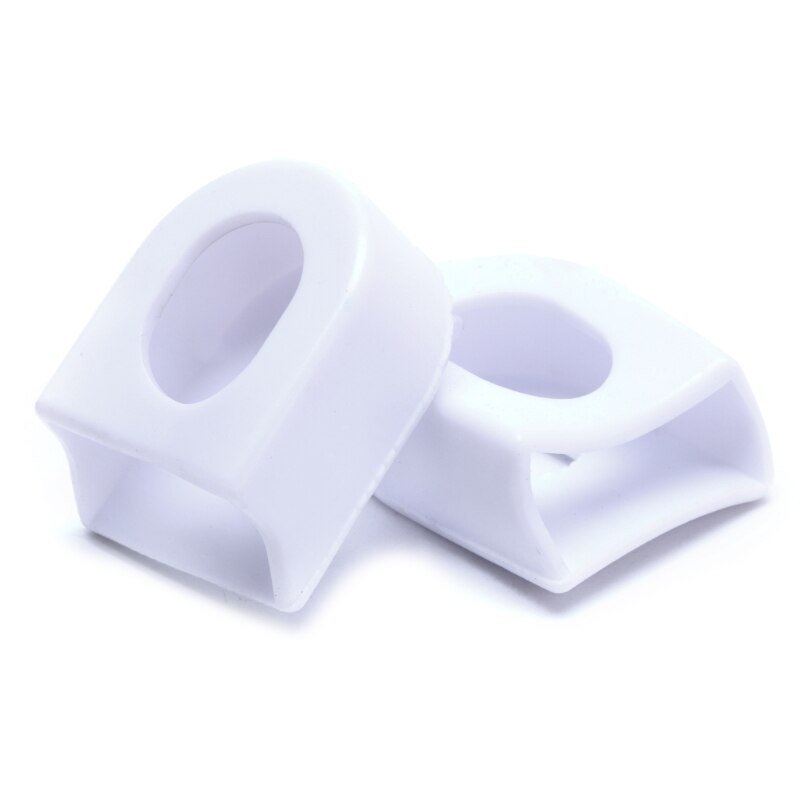 Juego de bielas para bicicleta, funda protectora de manivela, botas de brazo de bicicleta de montaña y carretera, engranaje fijo, 1 ud.: Blanco