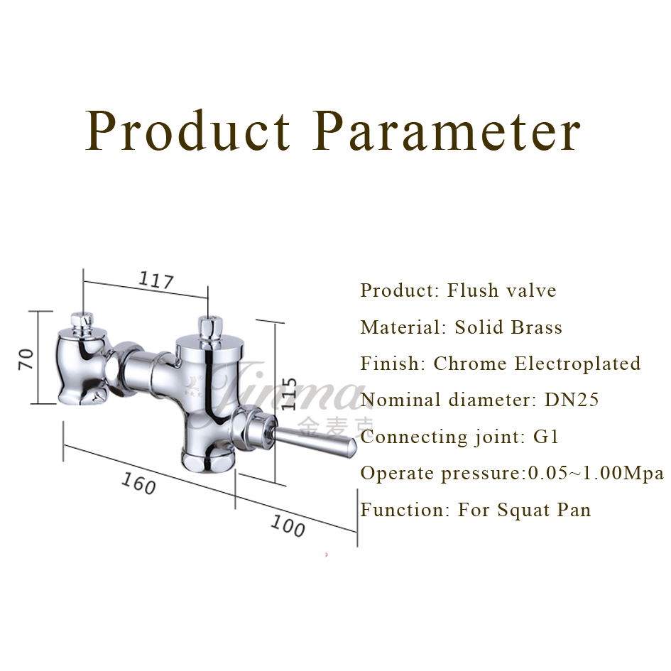 squatting pan flushing valves time delay valve stool flush valve pedal flushing valve hand press flushometer