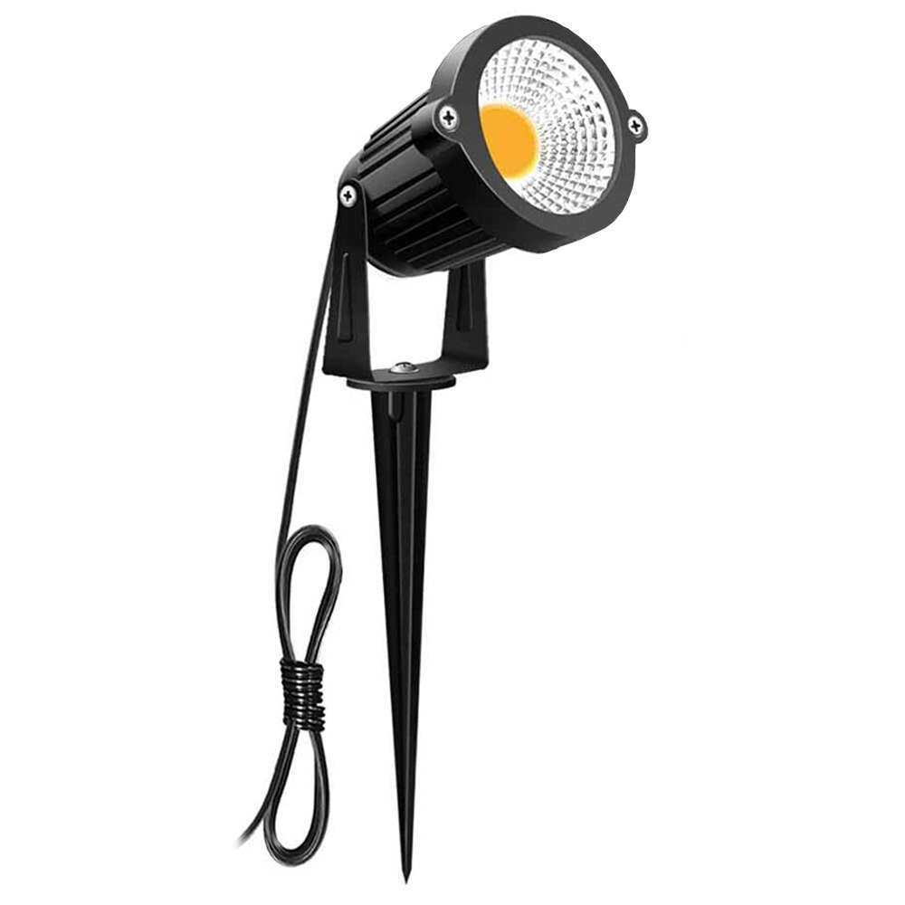 5W LED Landscape Lights 12V/24V Waterproof IP65 Warm/White Walls Trees Flags Outdoor Street Garden Focus Spotlights with Stakes: 1 pc / 5W  AC85-265V / warm white